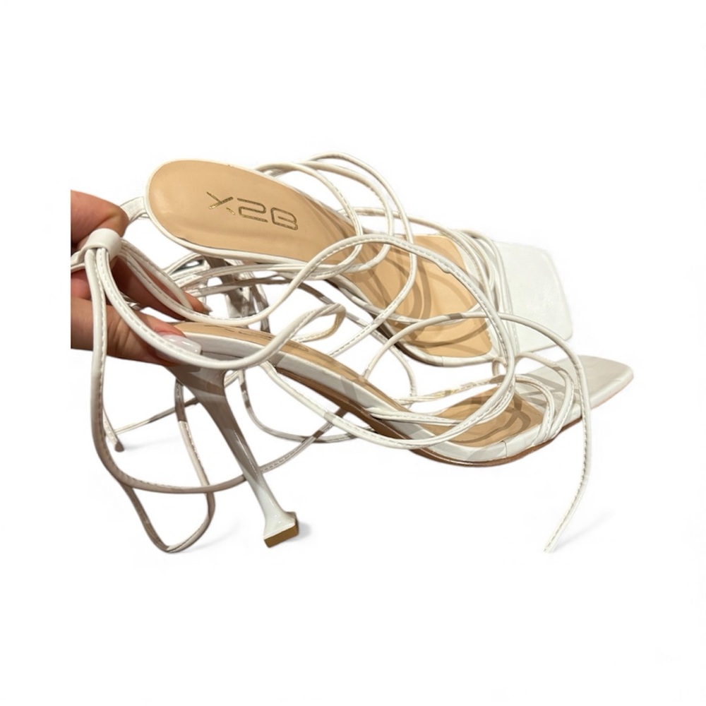 Elegant White Strappy Heels by BCBG